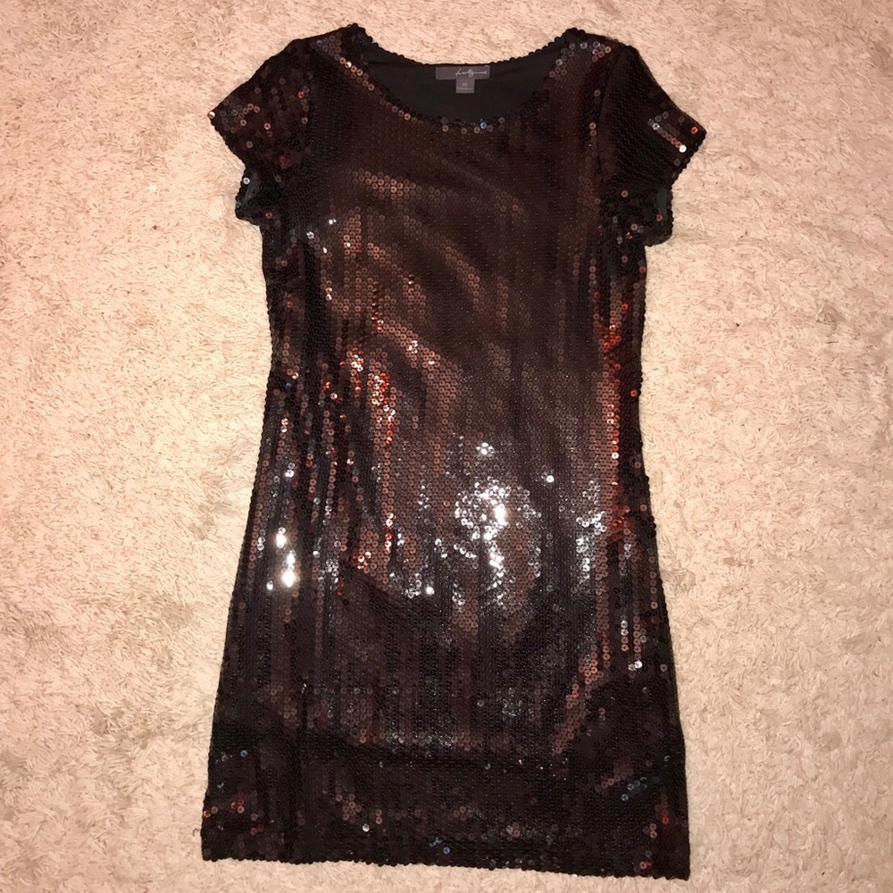 Black sparkle sequin cocktail short dress 🖤✨